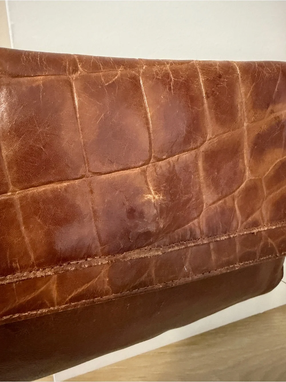 Vintage Florentia Brown leather bag made in Italy